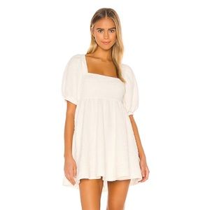 NWT Free People Violet Mini Dress in Ivory